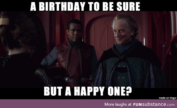 Being wished a happy birthday after turning 30