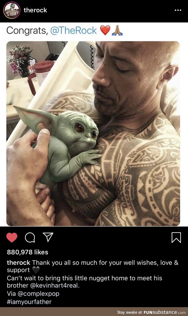 Posted on The Rock’s Instagram