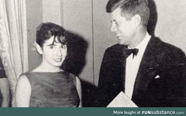 Nancy Pelosi meeting JFK. Circa 1961
