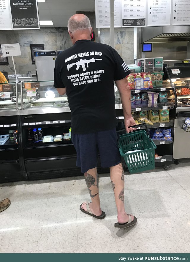 Ok grandpa, just cool your t*ts. Found in the wild in (of course) Florida