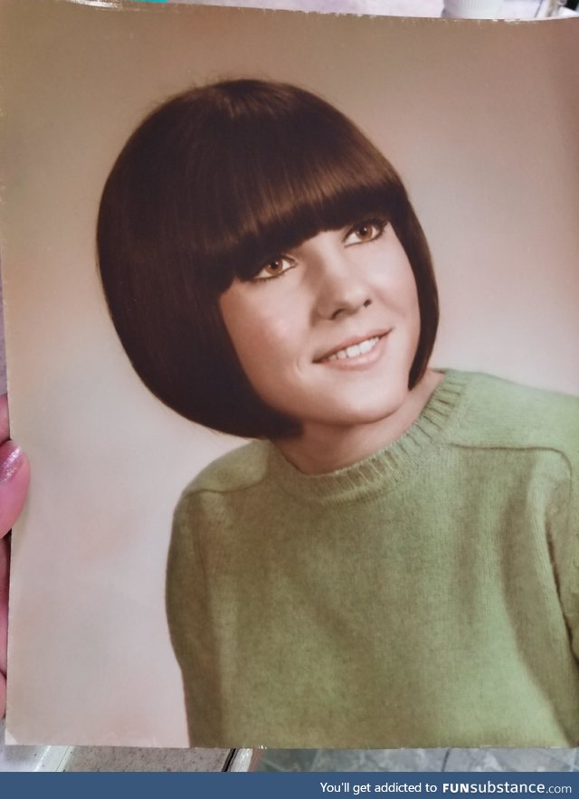 My grandmother's graduation picture, 1968