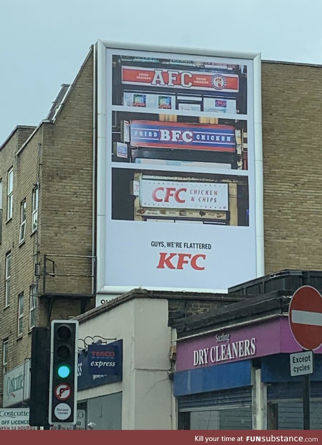 Haha, good advertising KFC