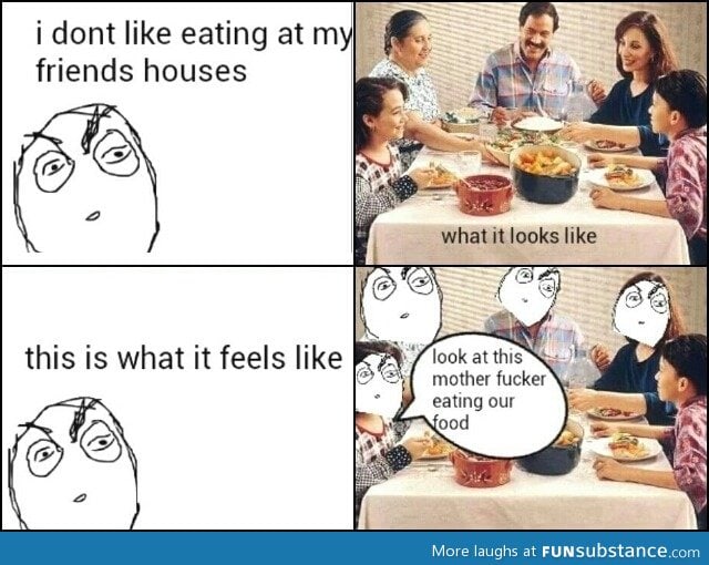 Eating at your friend's house