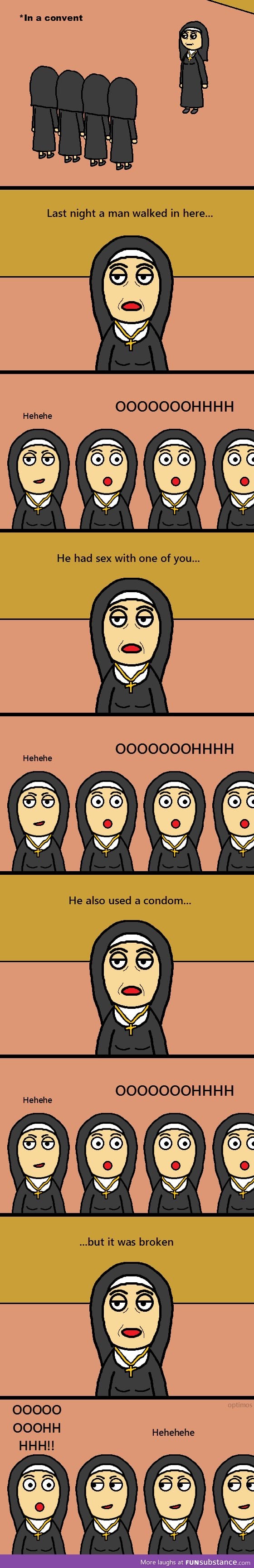 Naughty nun