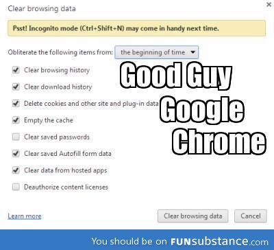 Good guy google chrome