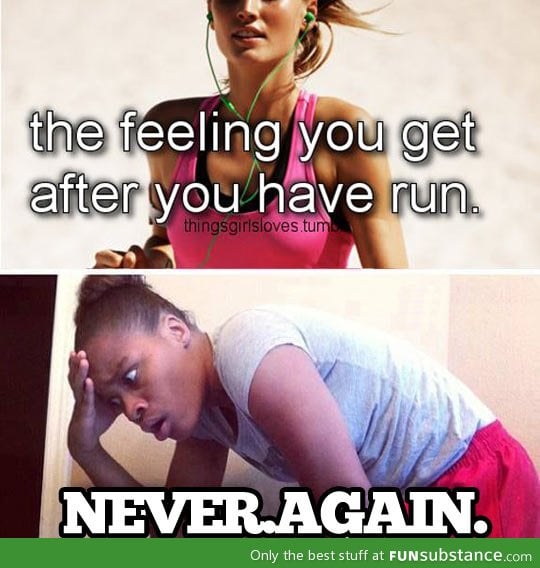 The feeling you get after running