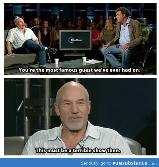 Sir patrick stewart on top gear