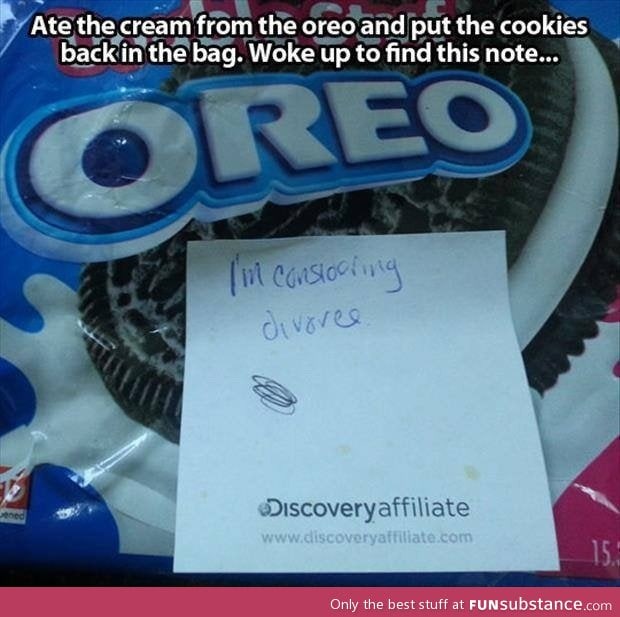 Don't mess with people and their Oreos