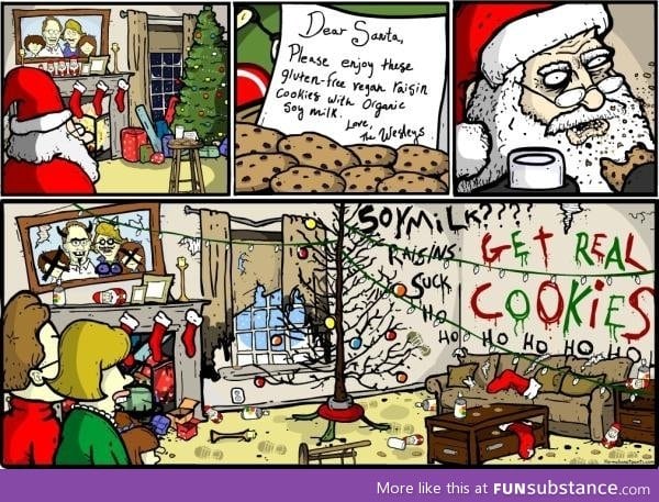 Santa hates vegans
