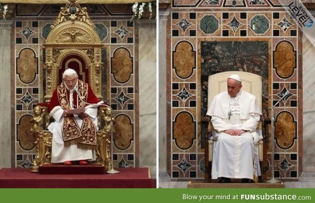 Old pope vs. New pope