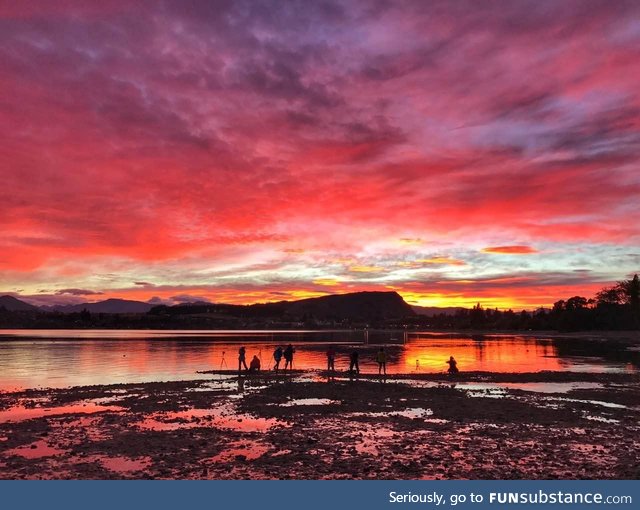 A sunrise in New Zealand