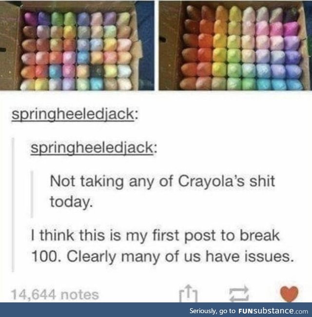 Step up your game, Crayola