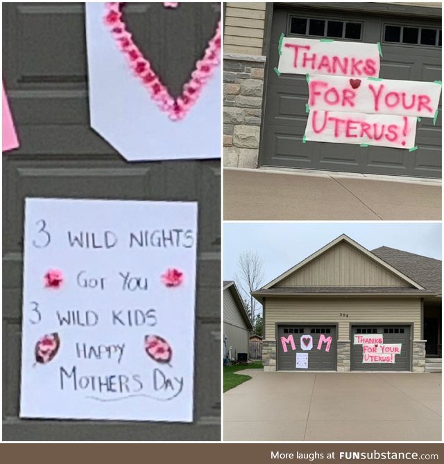 House down the street knows how to celebrate Mothers Day