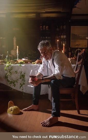 Anthony Bourdain, 2015, by Bobby Fisher