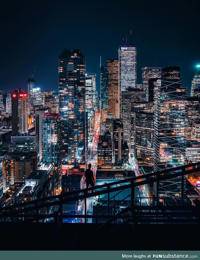 Gotham City - Toronto, Canada at Night