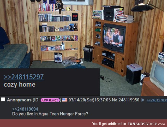 Anon shows off his cozy home