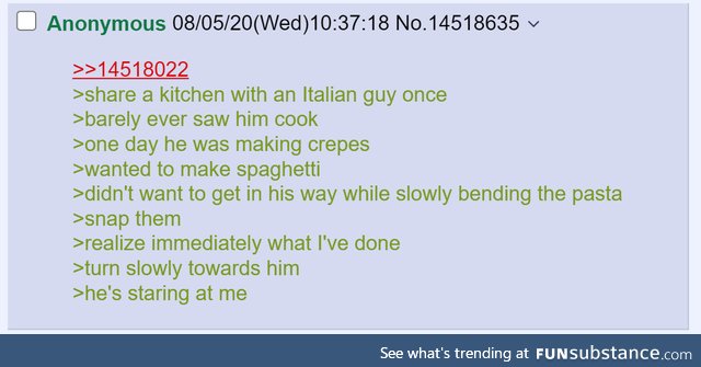 Anon is not Italian