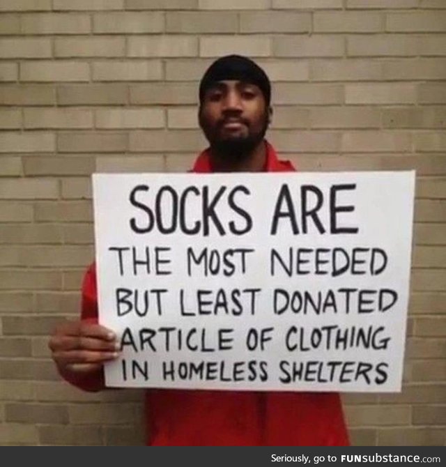 Donate ALL the socks