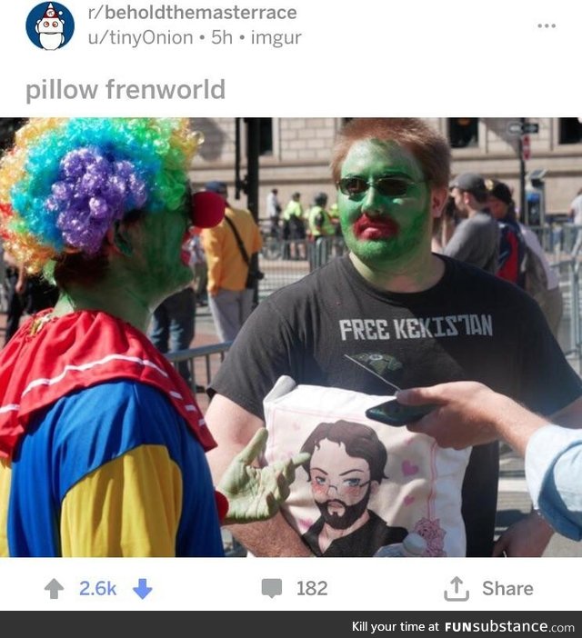 btmr thinks clown costumes and green face paint are very serious issues plaguing the
