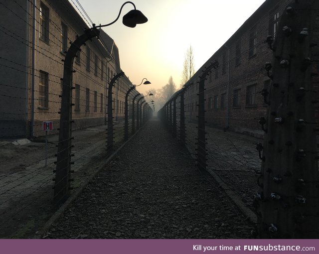 Auschwitz in the morning. [oc]