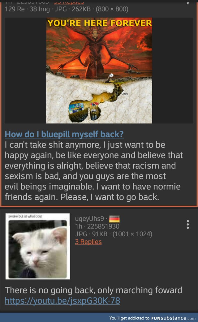 Anon wants bluepill