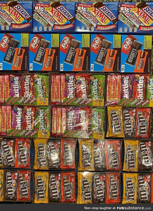 Honoring a pledge to 10-year-old-me to only give out FULL size candy bars on Halloween