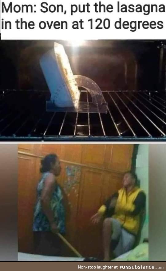 Put it in the oven at 120 degrees