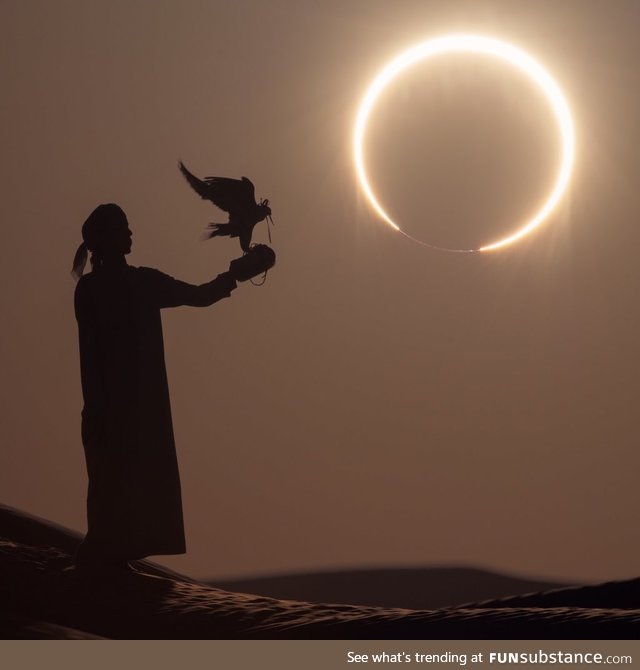 Annular eclipse in the middle east today