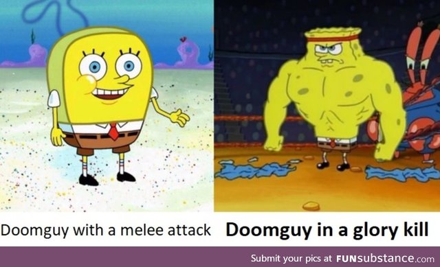 Doom's melee attacks