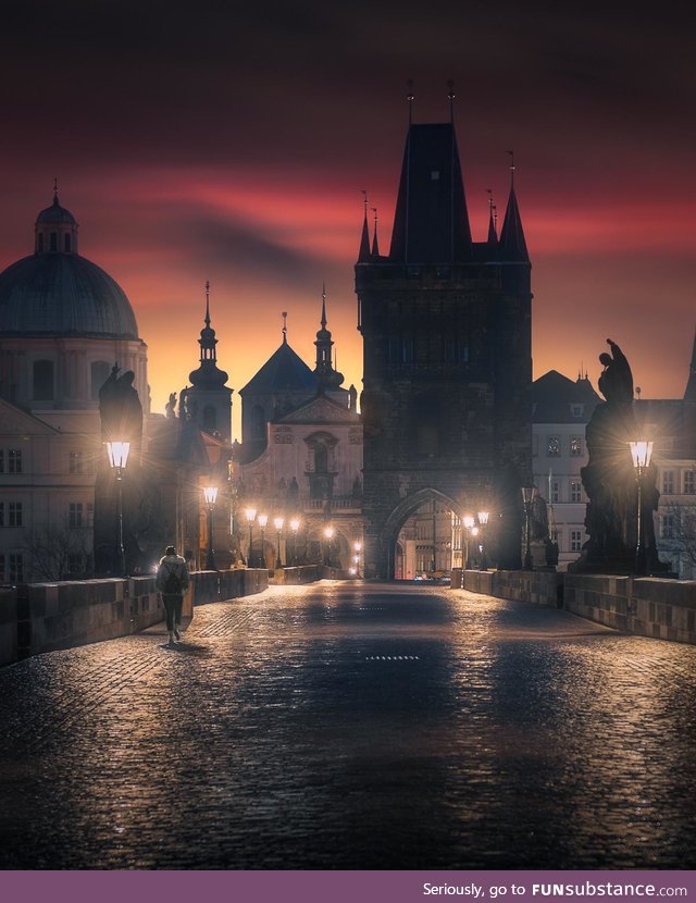 Dawn in Prague [oc]