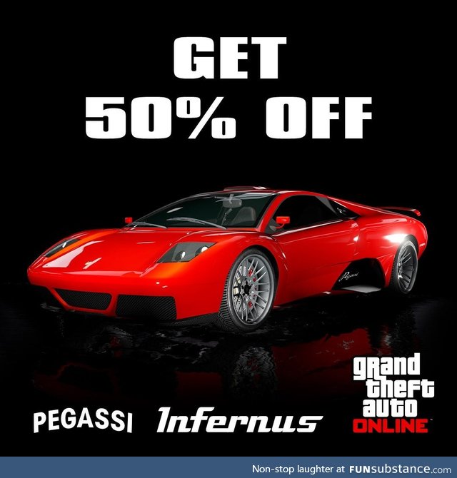 The Pegassi Infernus Classic: Get 50% off this Sports Classic in GTA Online