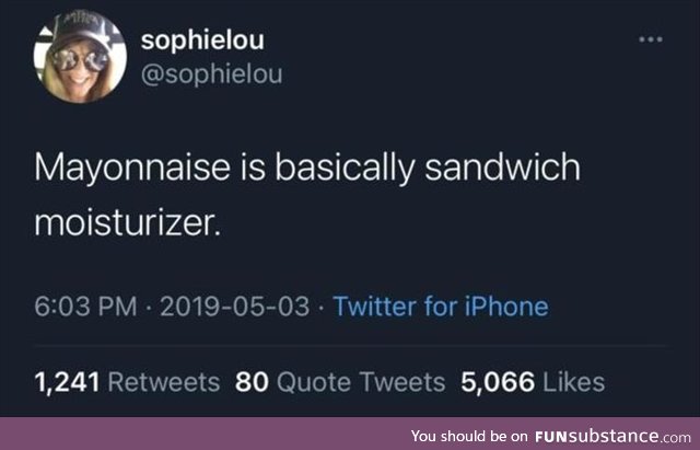 Mayonnaise Sandwich Moisturizer