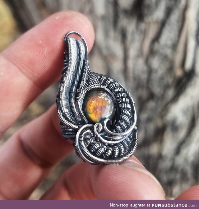 Labradorite pendant I made recently