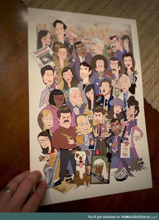 Parks and Recreation. Just finished this art piece. Stephen Silver @ Silvertoons