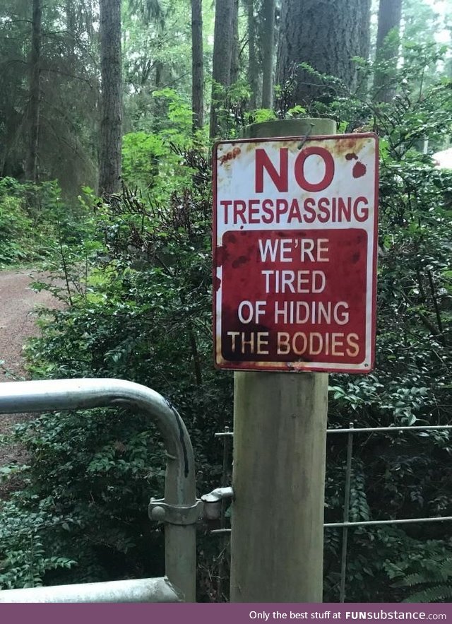 One way to keep people out