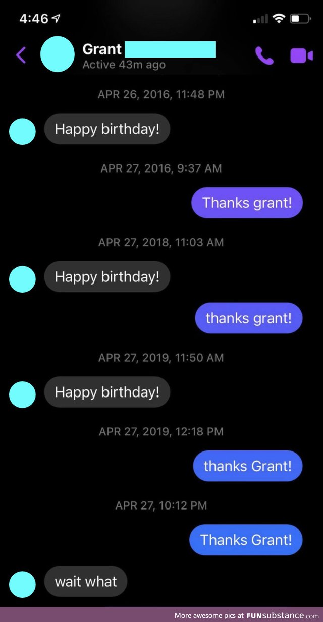 Caught Grant by surprise