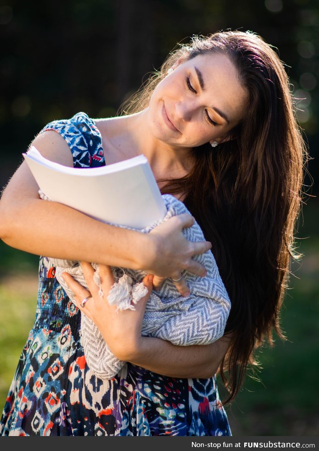 My friend had a newborn photoshoot with her dissertation