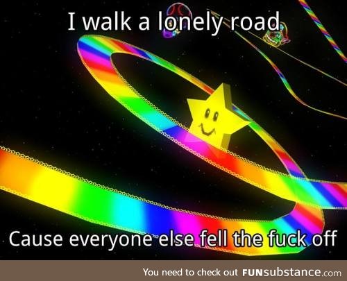 I walk a lonely road