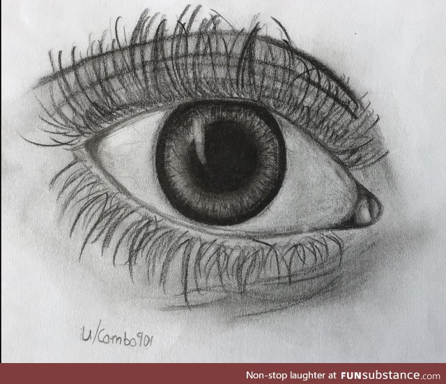 My first eye after three months of art school