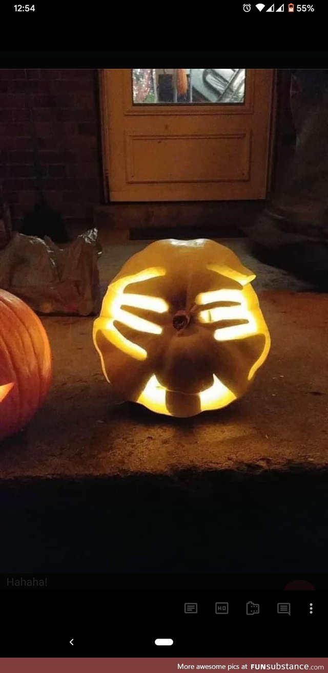 This pumpkin is the goat
