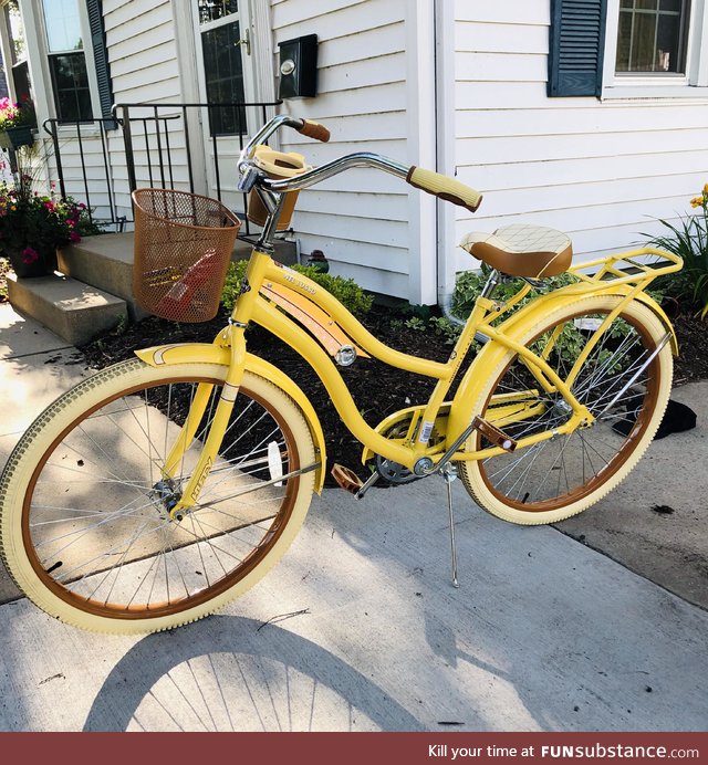 My daughter just got her new bike and she loves the old style. I think it’s cool