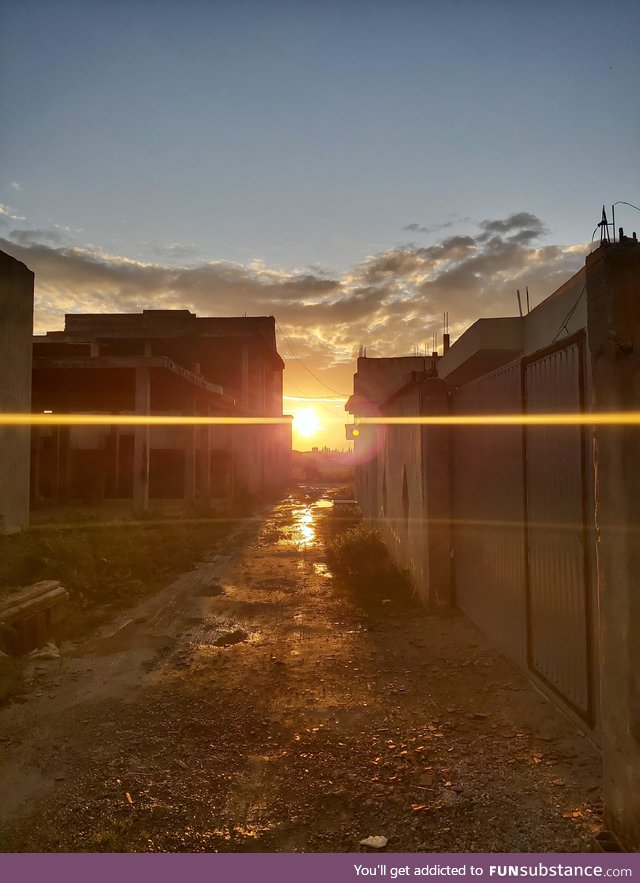 Sunset near my house in Tunis