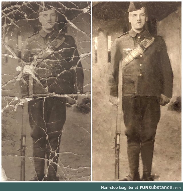 I love the  community! I posted the photo on the left of my great grandfather