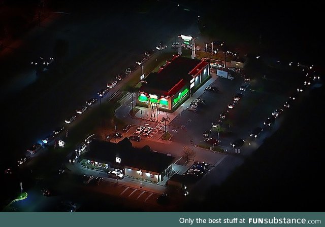 Another quarantine Friday at the krispy kreme doughnut drive thru... 50 cars deep