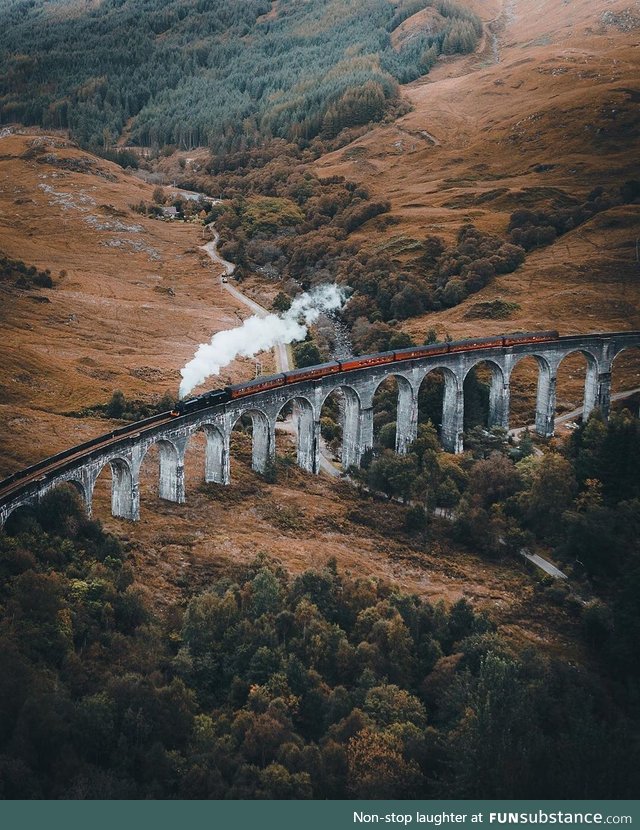 Hogwarts Express in the Scottish Highlands