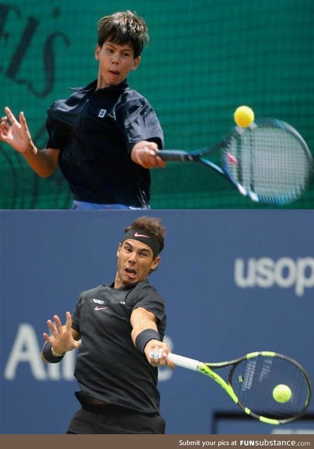 Rafael Nadal - 2002 vs 2019