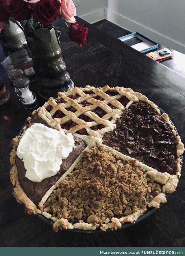 My boyfriend asked for pie for his birthday, but he didn’t say what kind