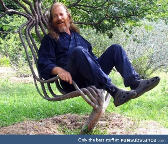 I would love to sit in the 'Garden Chair'