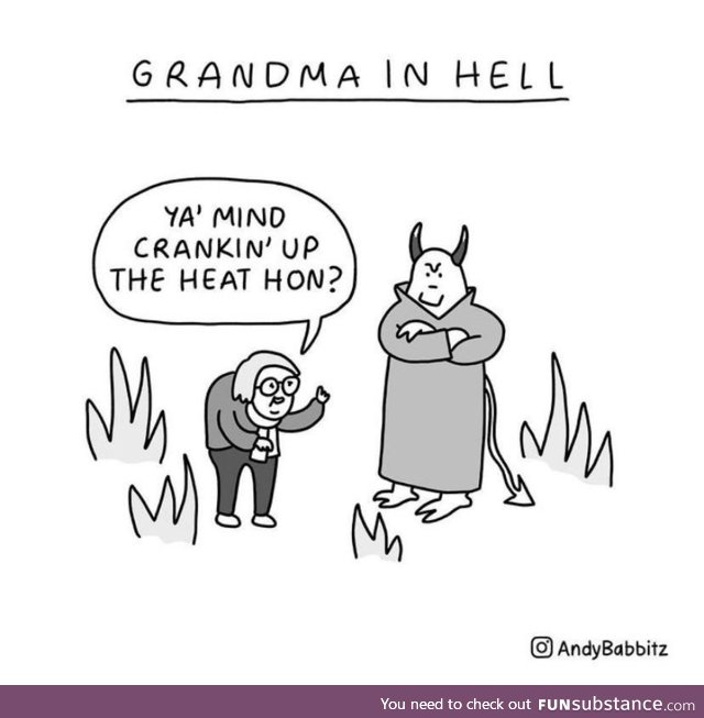 Grandma in hell