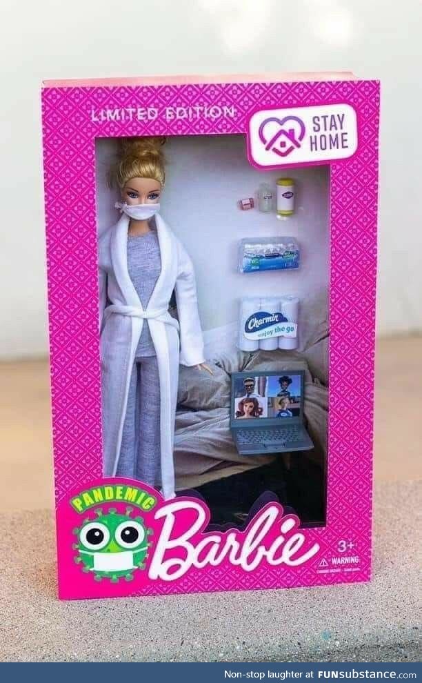 Pandemic barbie could be called ”Netflix and Chill barbie”